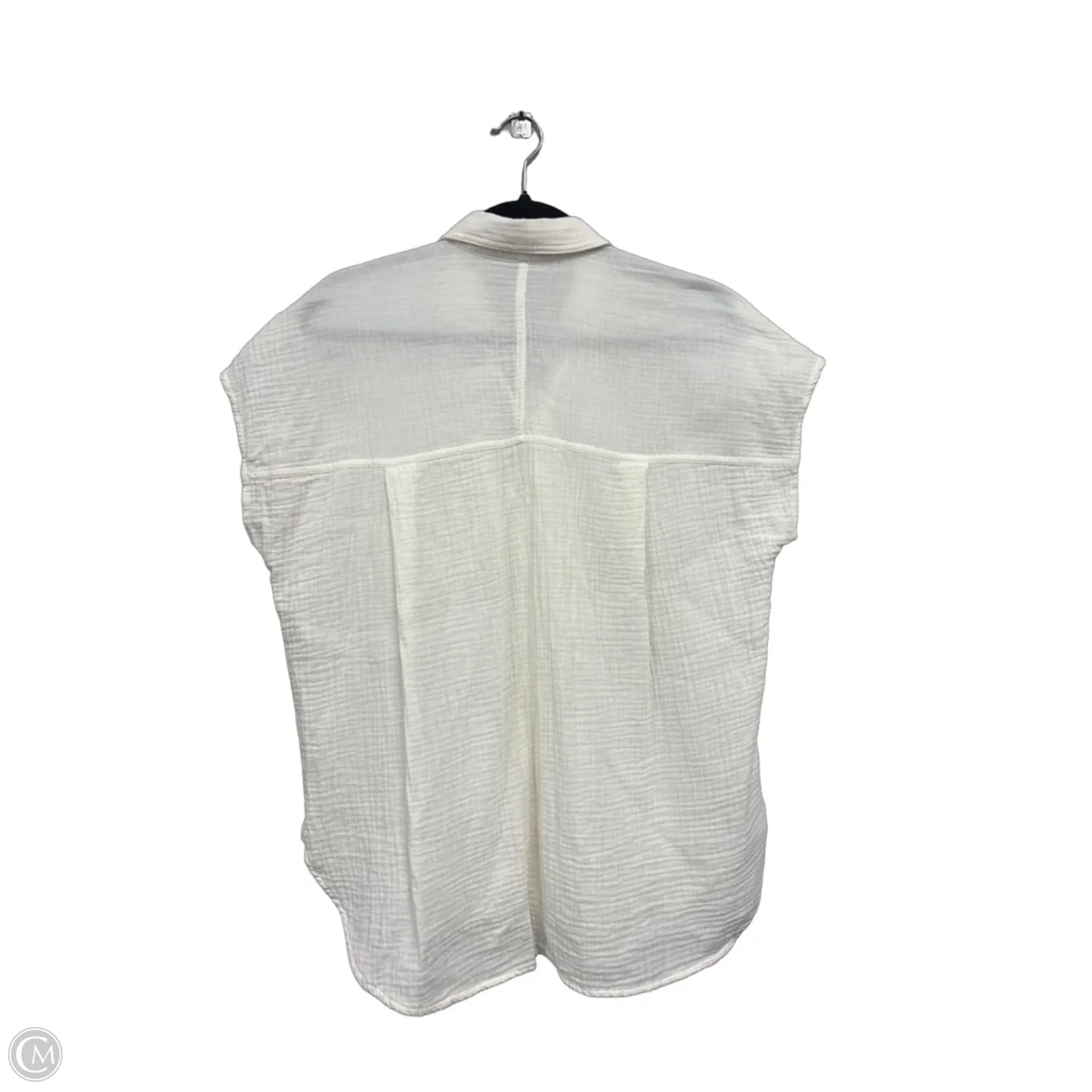Top Short Sleeve By Madewell In Cream, Size: S