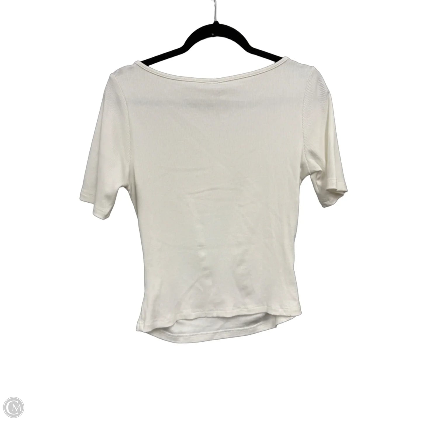 Top Short Sleeve Basic By Prettygarden In Cream, Size: M