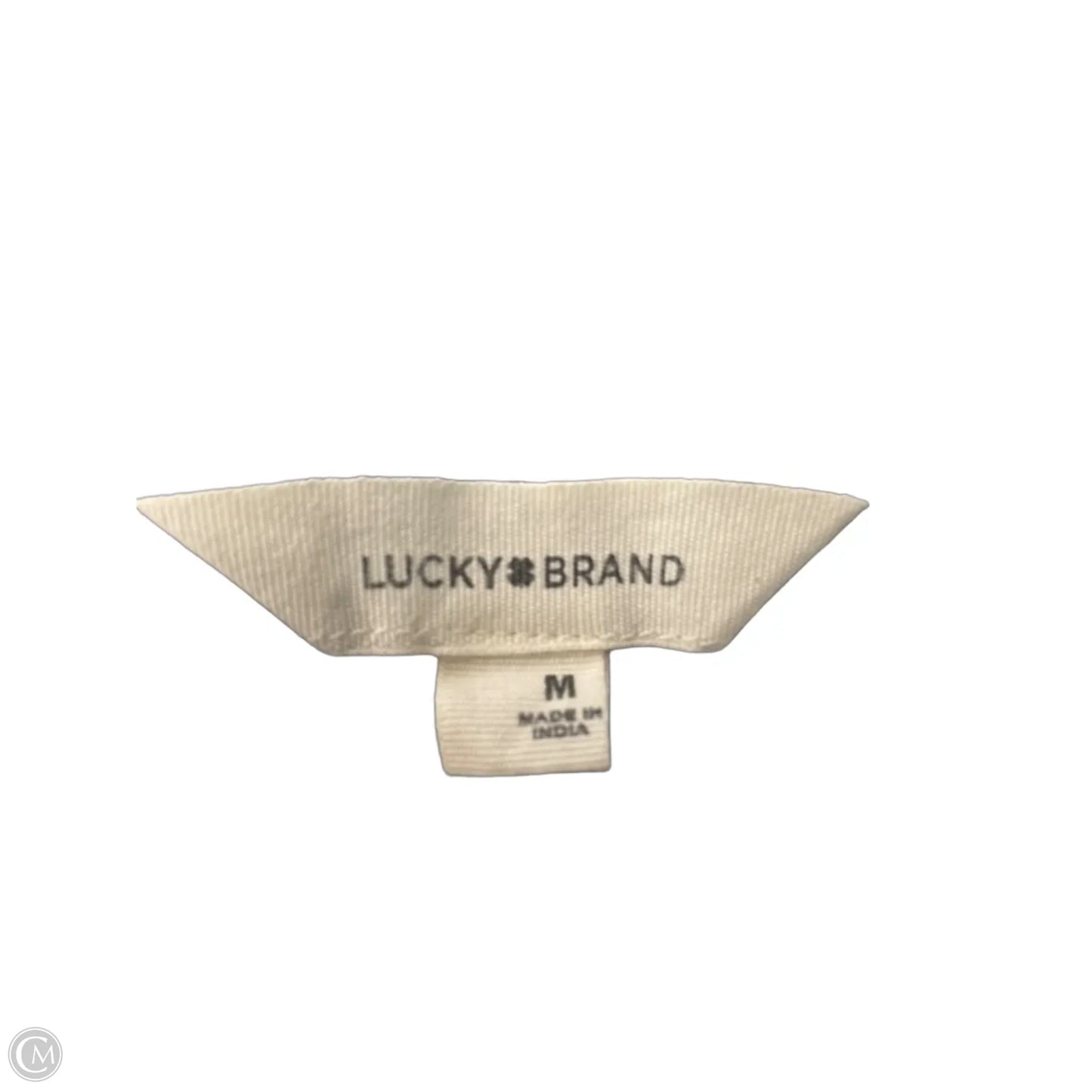 Top Short Sleeve By Lucky Brand In Blue & Green, Size: M