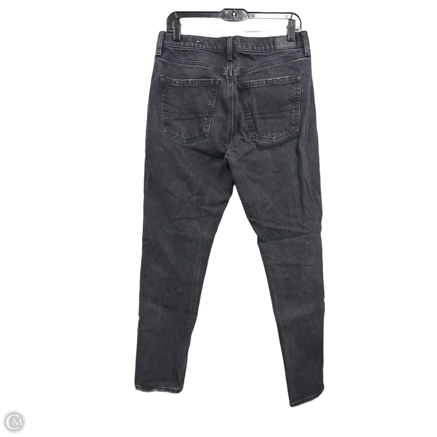 Jeans Straight By American Eagle In Black, Size: 8