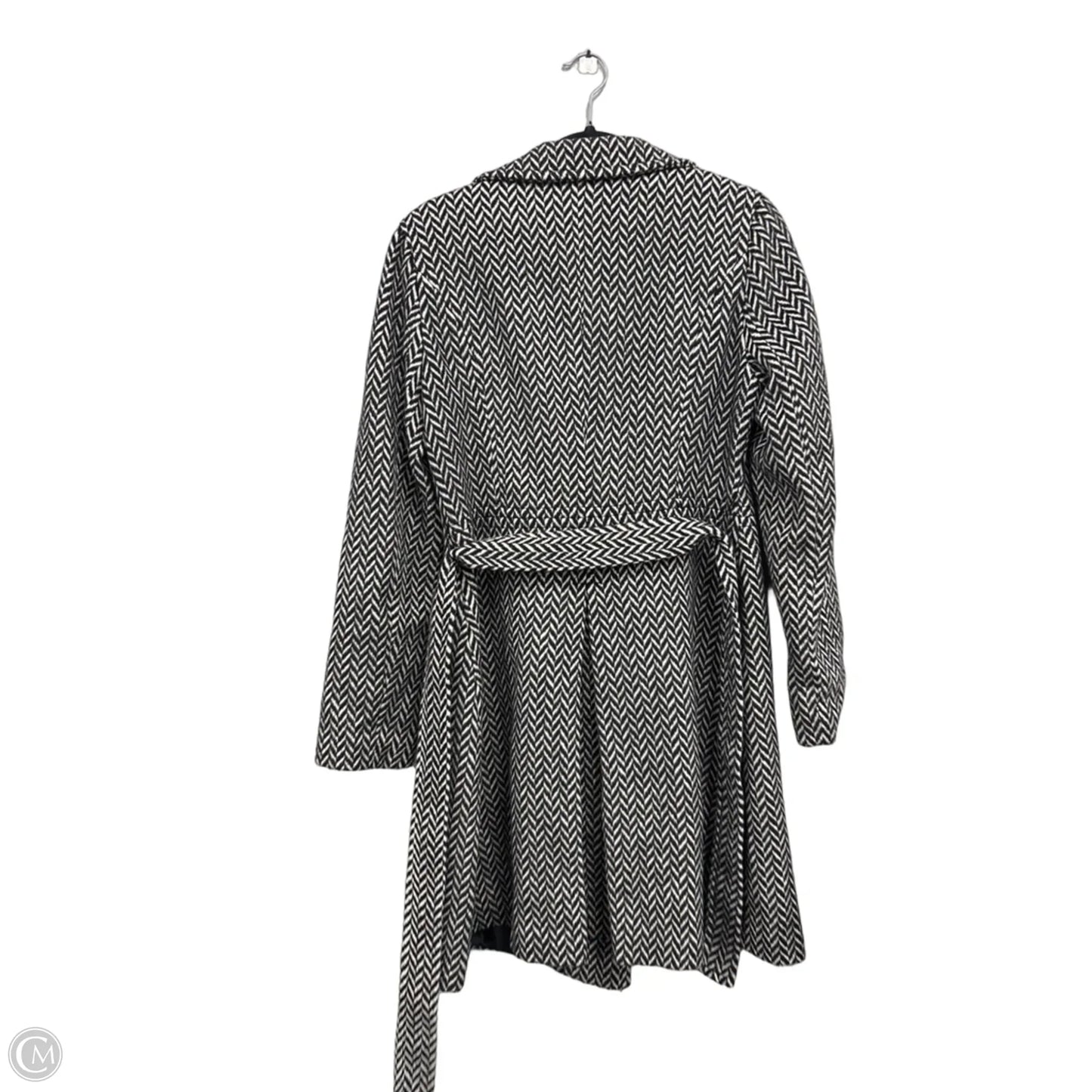 Coat Other By Express In Black & White, Size: M
