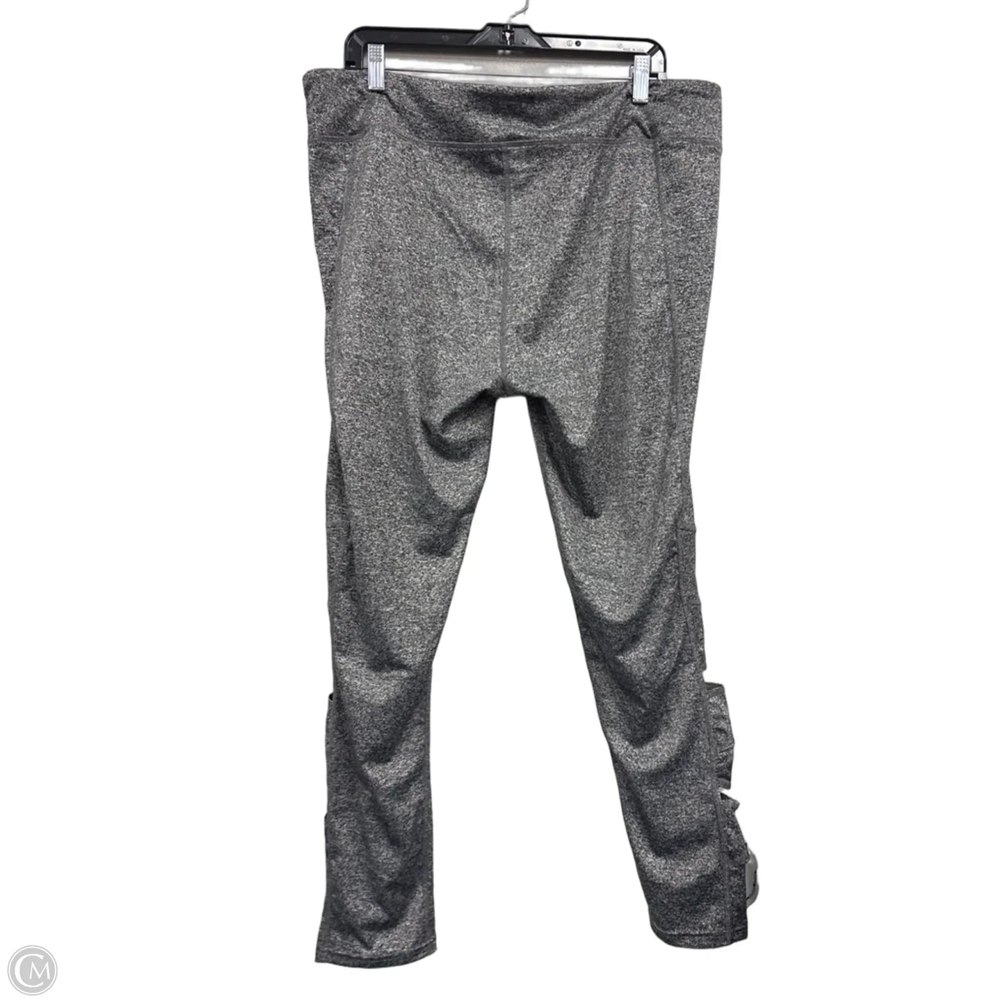 Athletic Leggings By Zone Pro In Black & White, Size: 2x