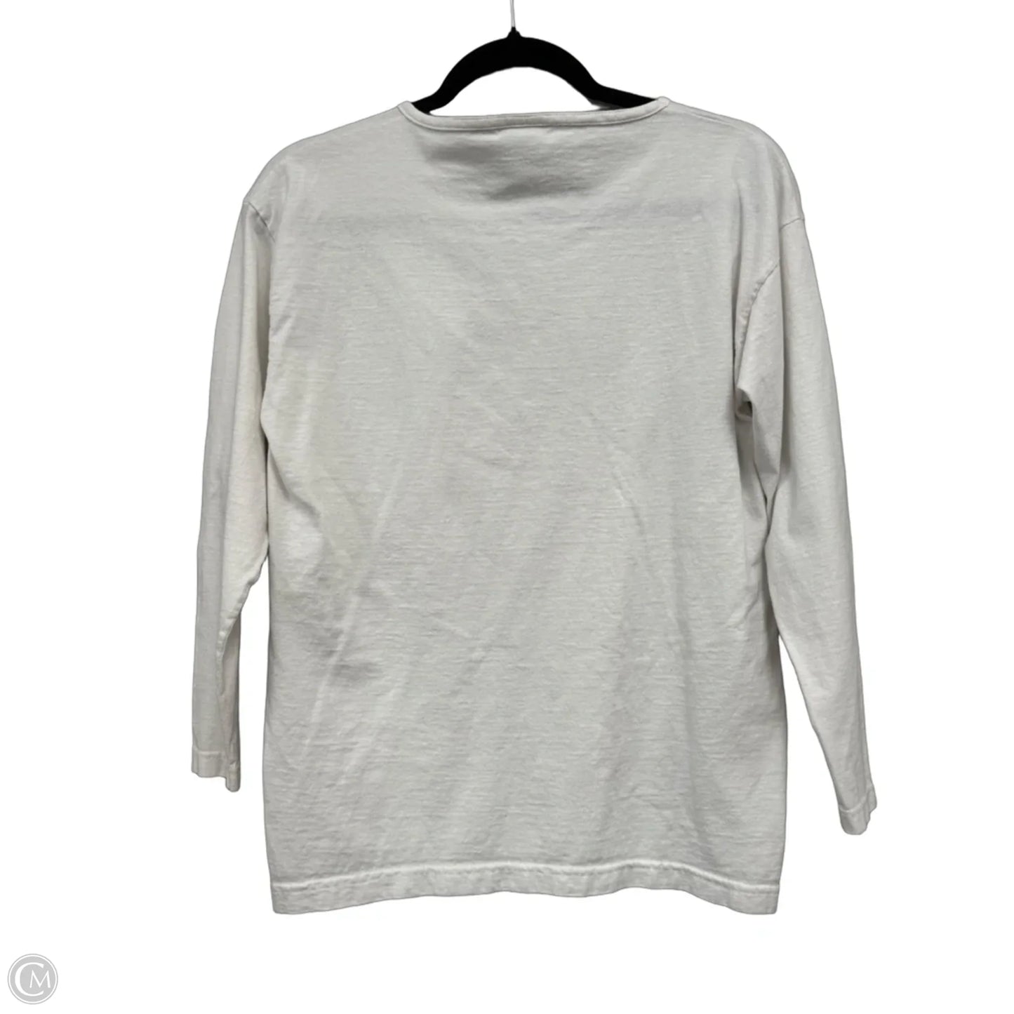 Top Long Sleeve Basic By Clothes Mentor In White, Size: M