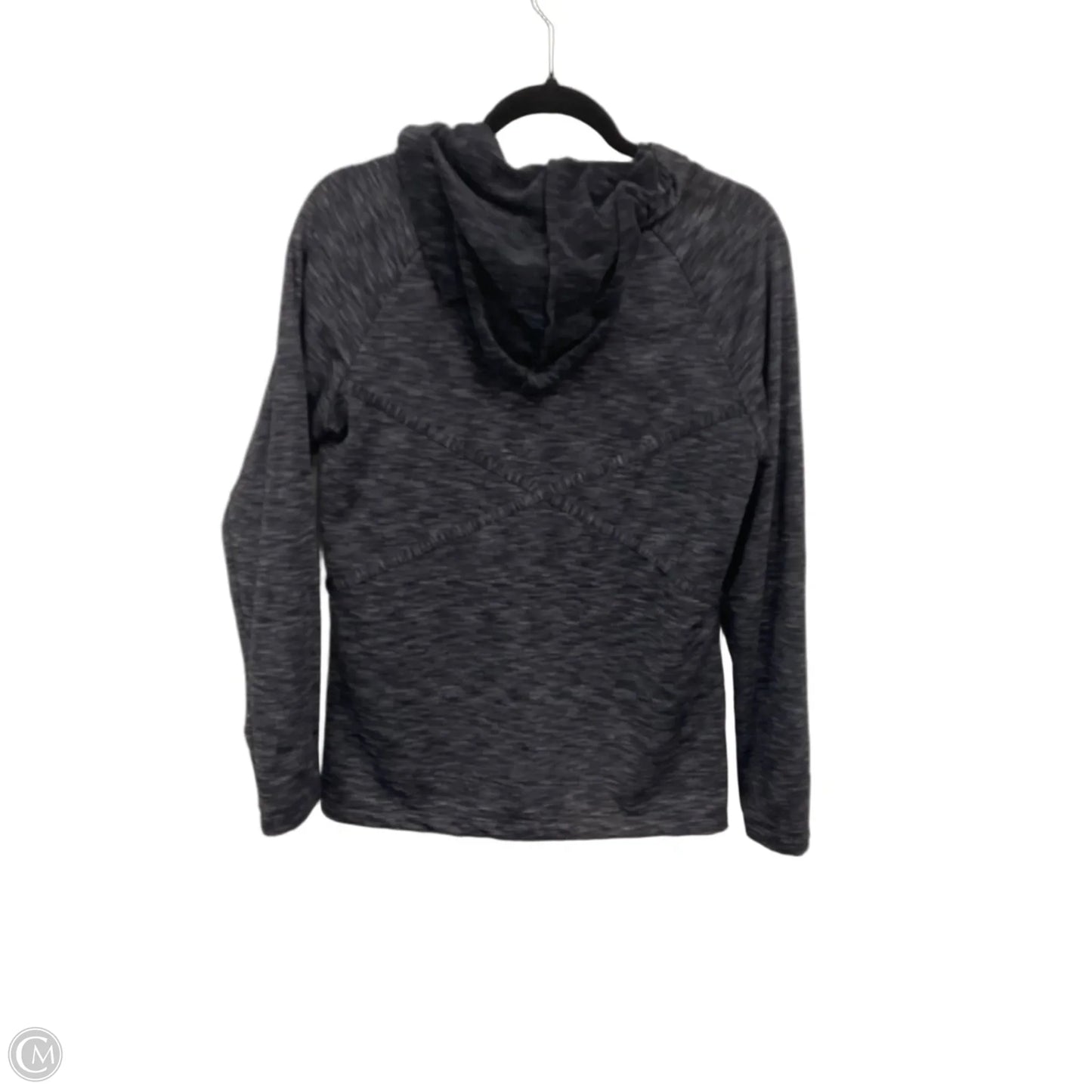 Athletic Jacket By Adrienne Vittadini In Black & White, Size: M