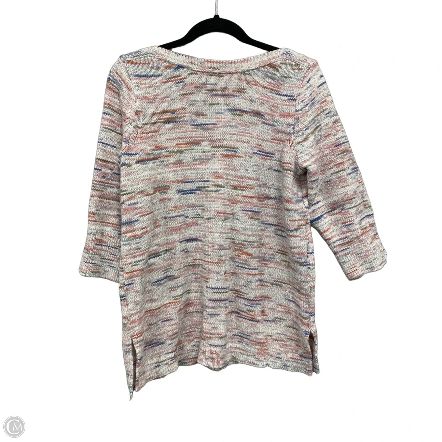 Sweater By J. Jill In Cream & Pink, Size: Lp