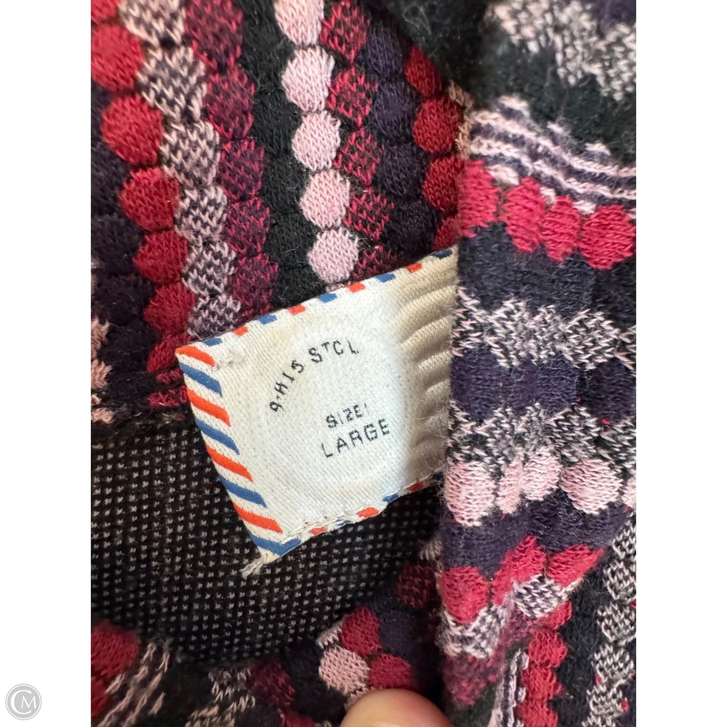 Top Sleeveless By Postmark In Striped Pattern, Size: L