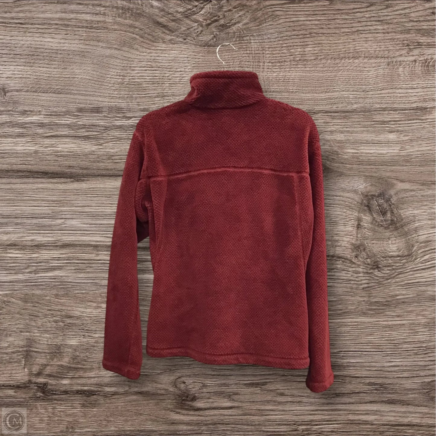 Jacket Fleece By Patagonia In Maroon, Size: L