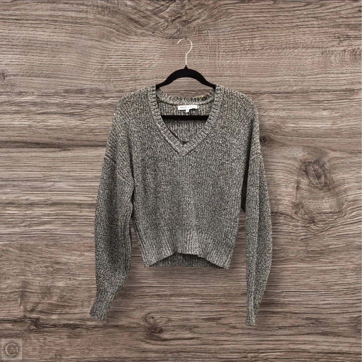 Sweater Designer By Rebecca Minkoff In Grey & White, Size: M