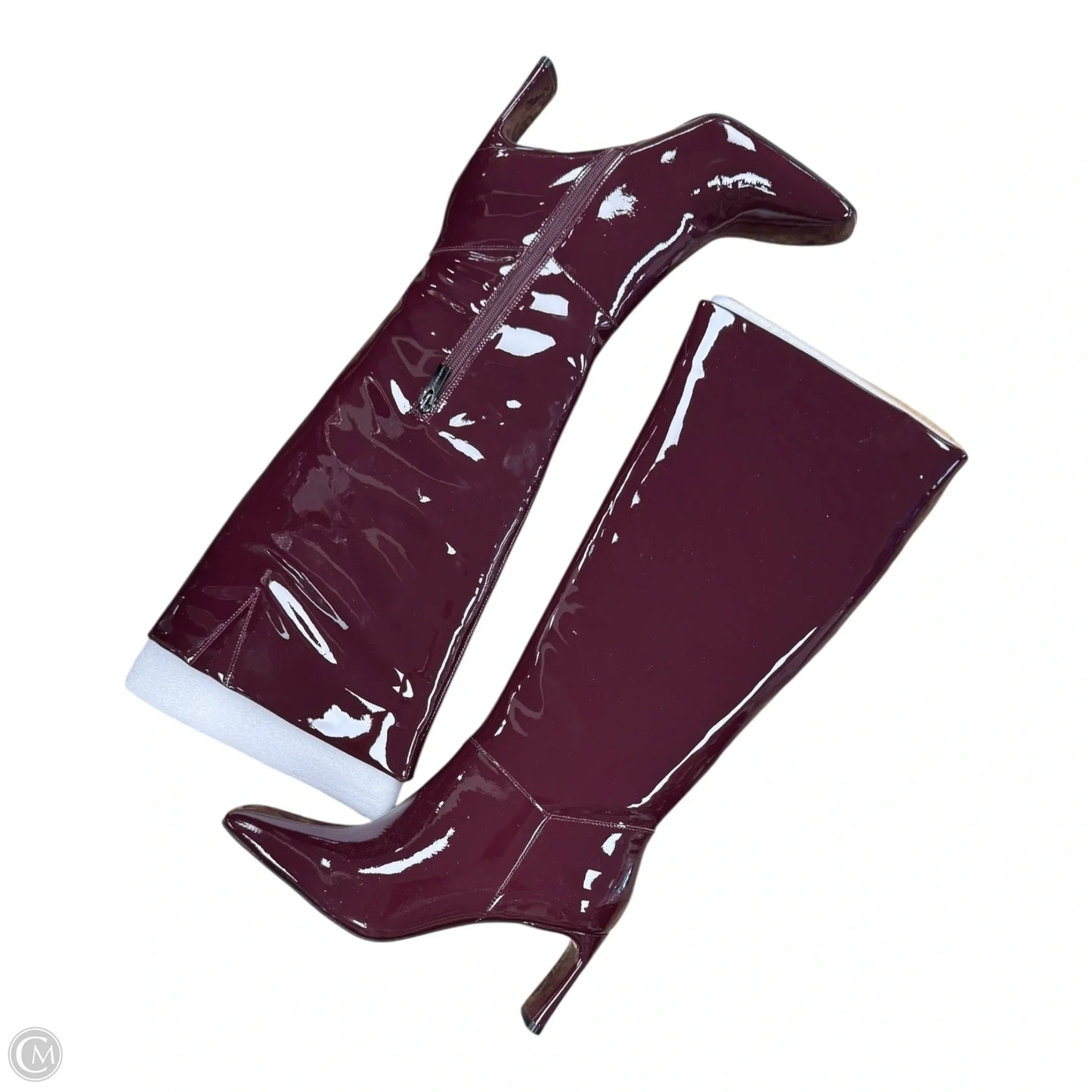 Boots Mid-calf Heels By Vince Camuto In Maroon, Size: 9