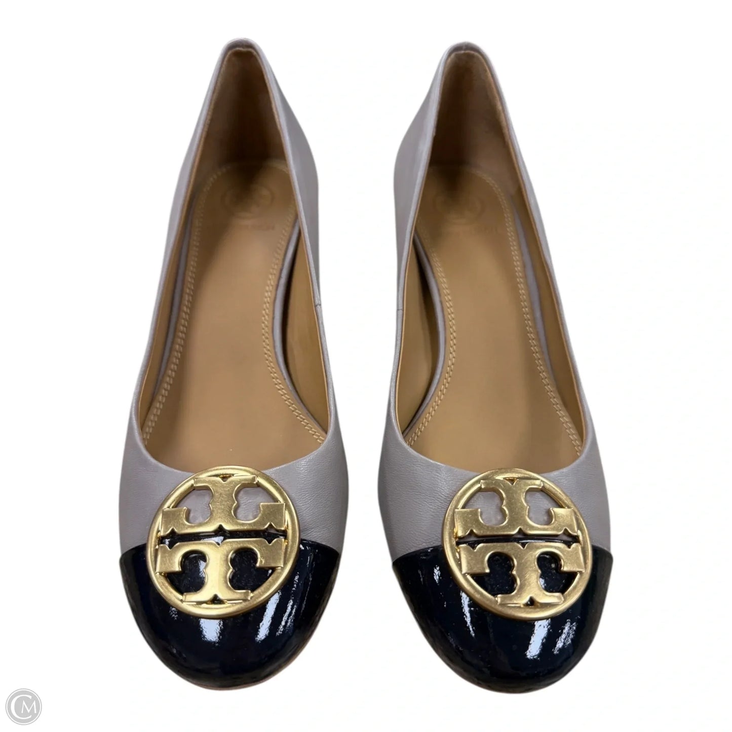 Shoes Designer By Tory Burch In Black & Tan, Size: 6