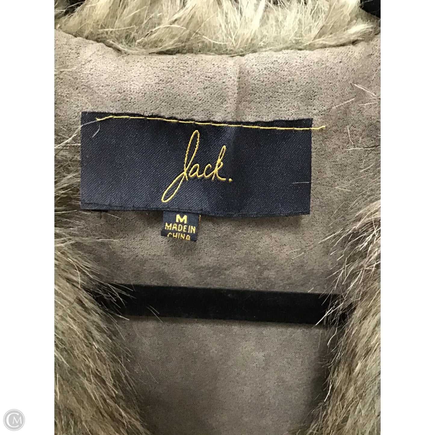 Vest Faux Fur & Sherpa By Jack In Brown & Tan, Size: M