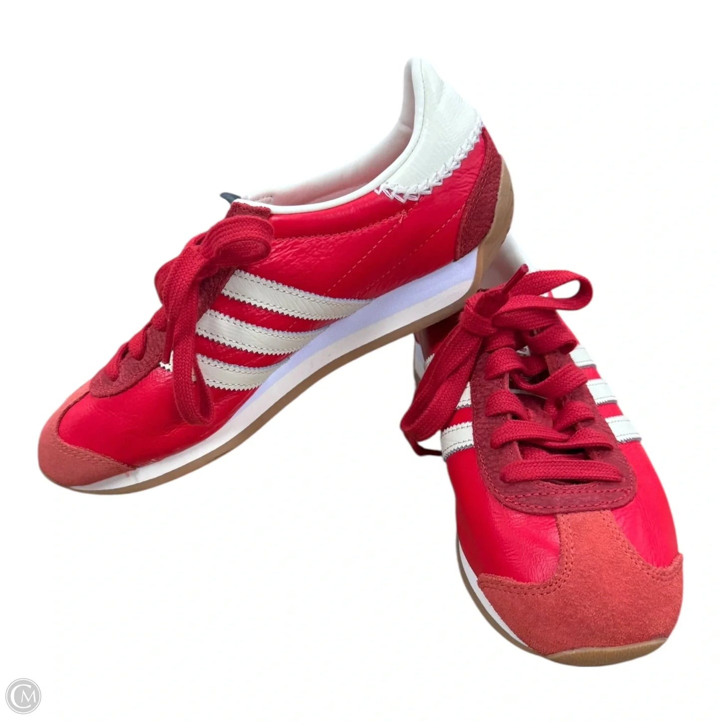 Shoes Sneakers By Adidas In Cream & Red, Size: 6