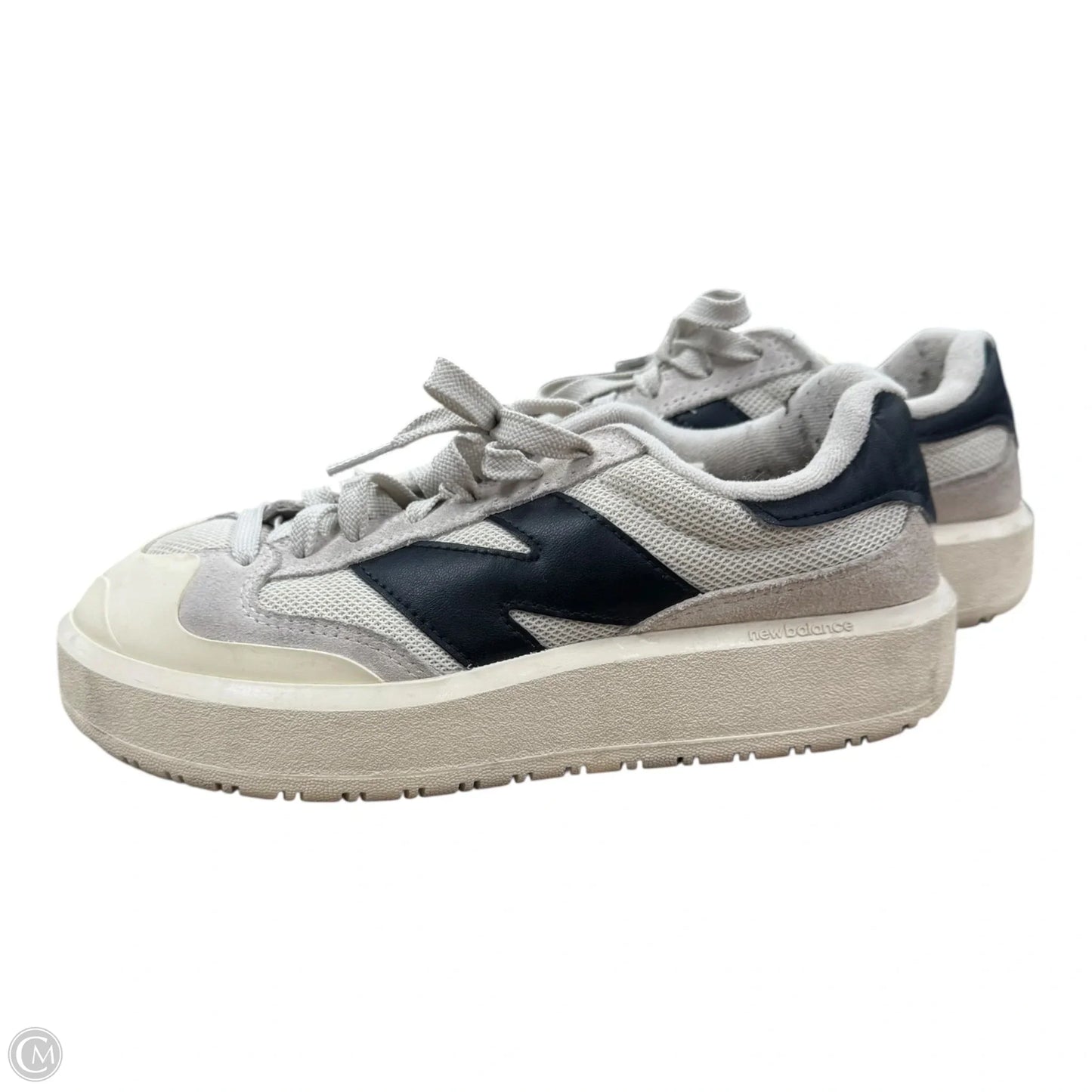 Shoes Sneakers By New Balance In Black & Cream, Size: 8