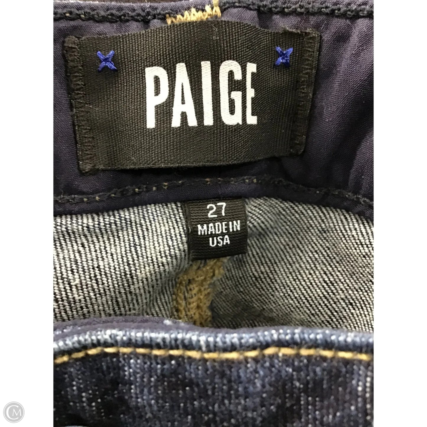 Jeans Straight By Paige In Blue, Size: 4