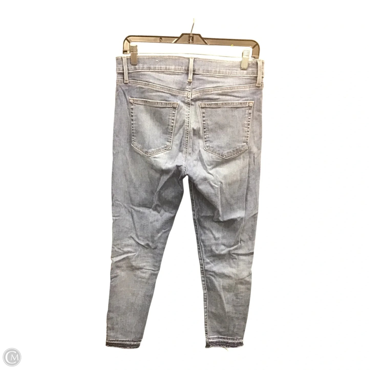 Jeans Skinny By Loft In Blue & Pink, Size: 8