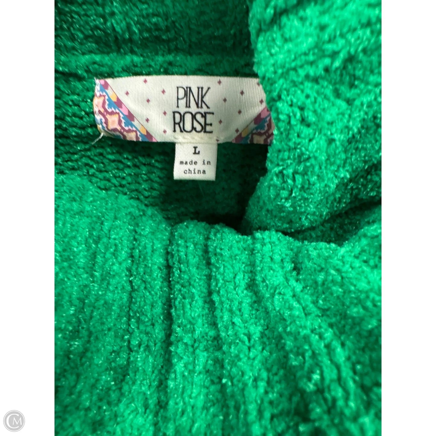 Sweater By Pink Rose In Green, Size: L