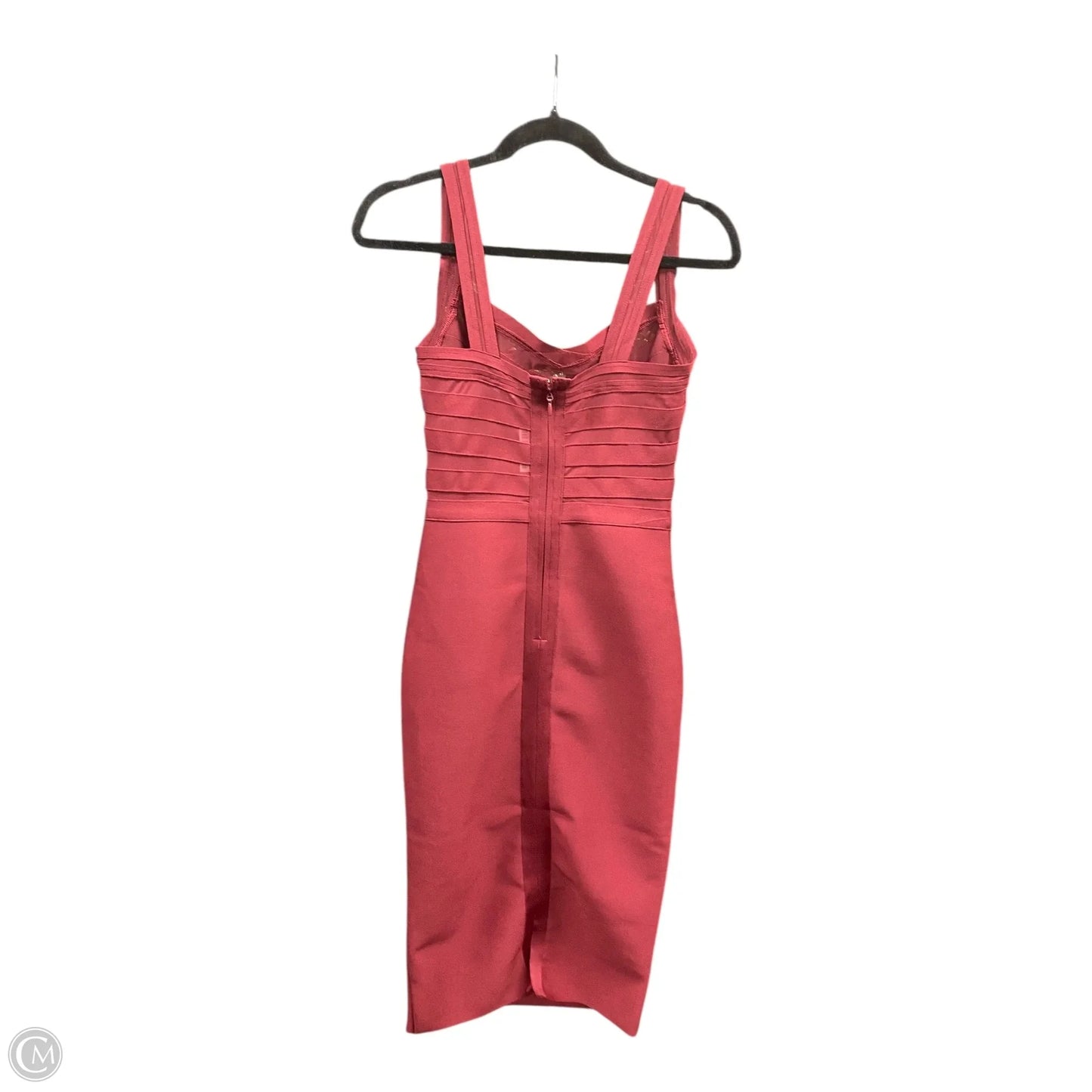 Dress Party Midi By Fashion Nova In Maroon, Size: S