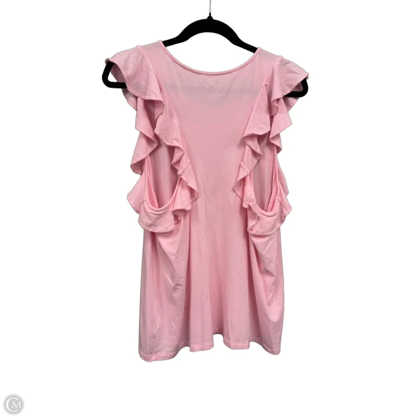 Top Short Sleeve Designer By Lilly Pulitzer In Pink, Size: Xl