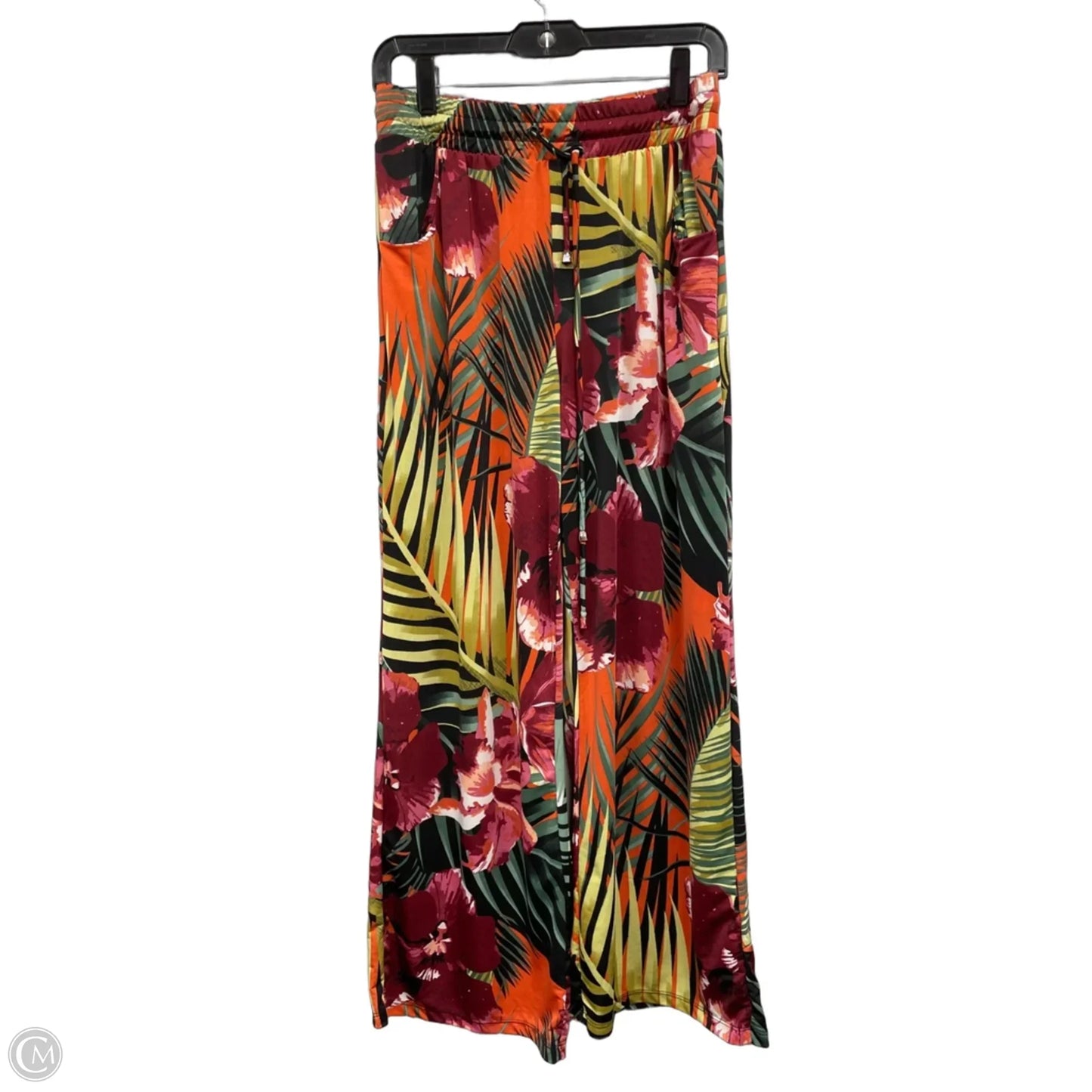 Pants Lounge By Clothes Mentor In Green & Pink, Size: L