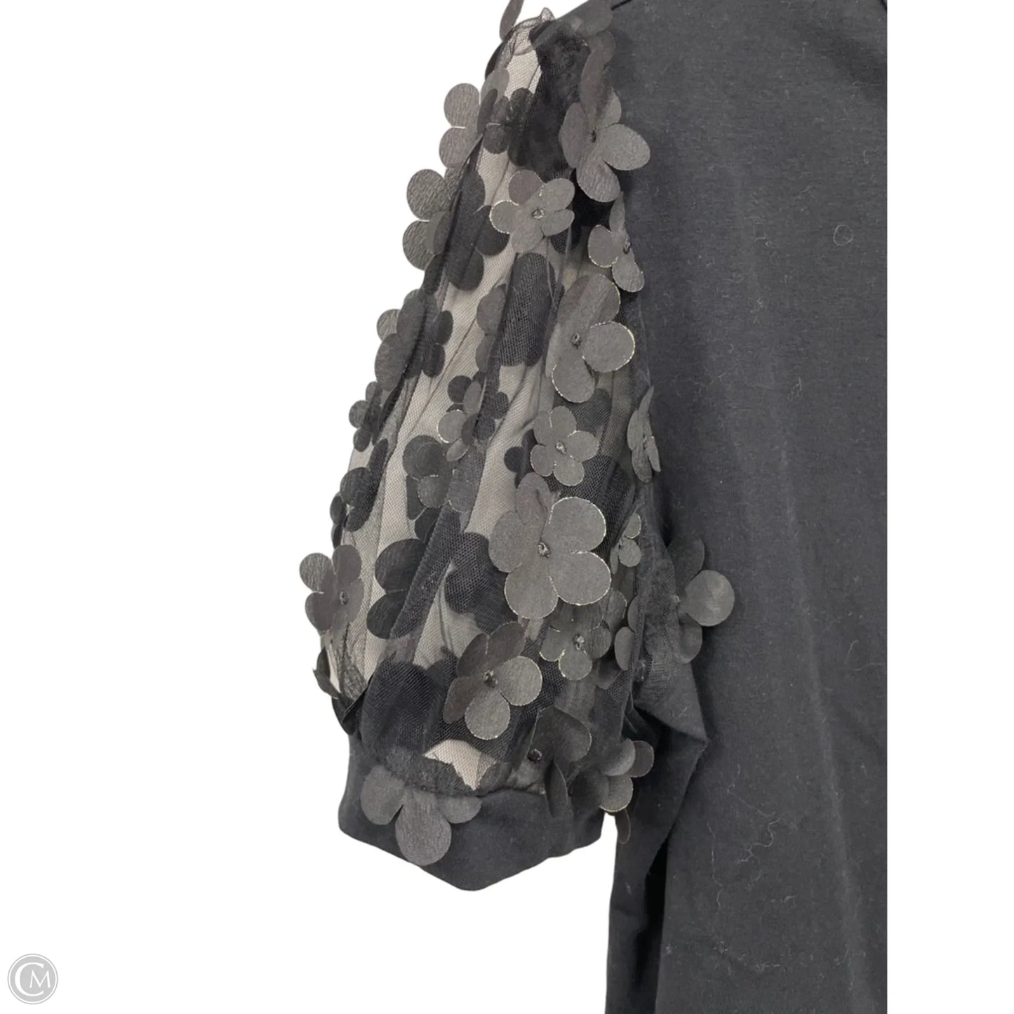 Top Short Sleeve By Clothes Mentor In Black, Size: L
