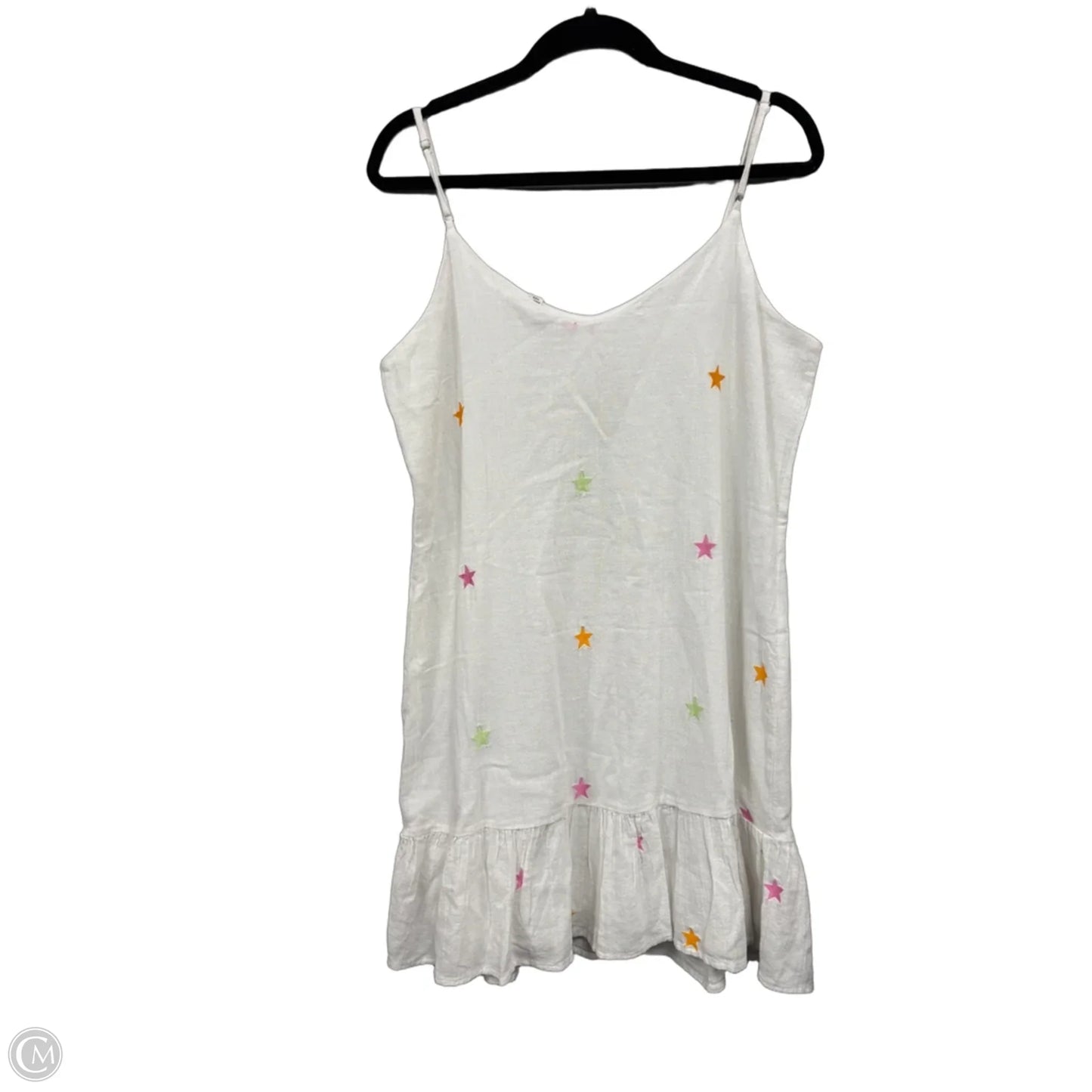Dress Casual Short By Versona In Pink & White, Size: M