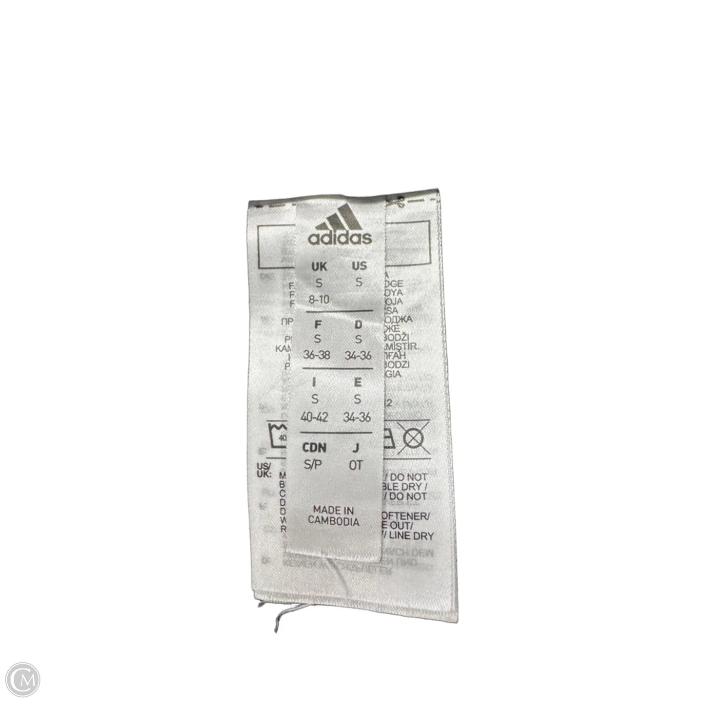 Athletic Shorts By Adidas In Black & White, Size: S