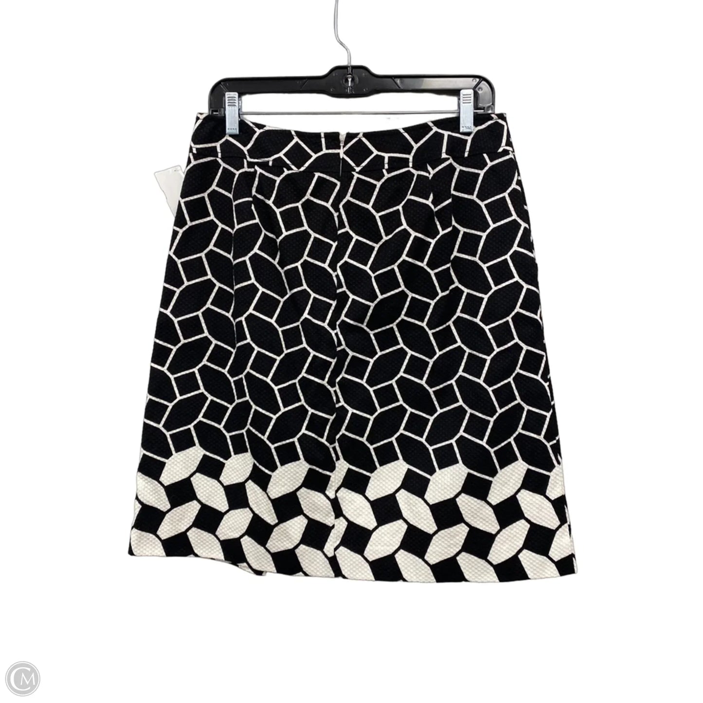Skirt Midi By Talbots In Black & White, Size: 8