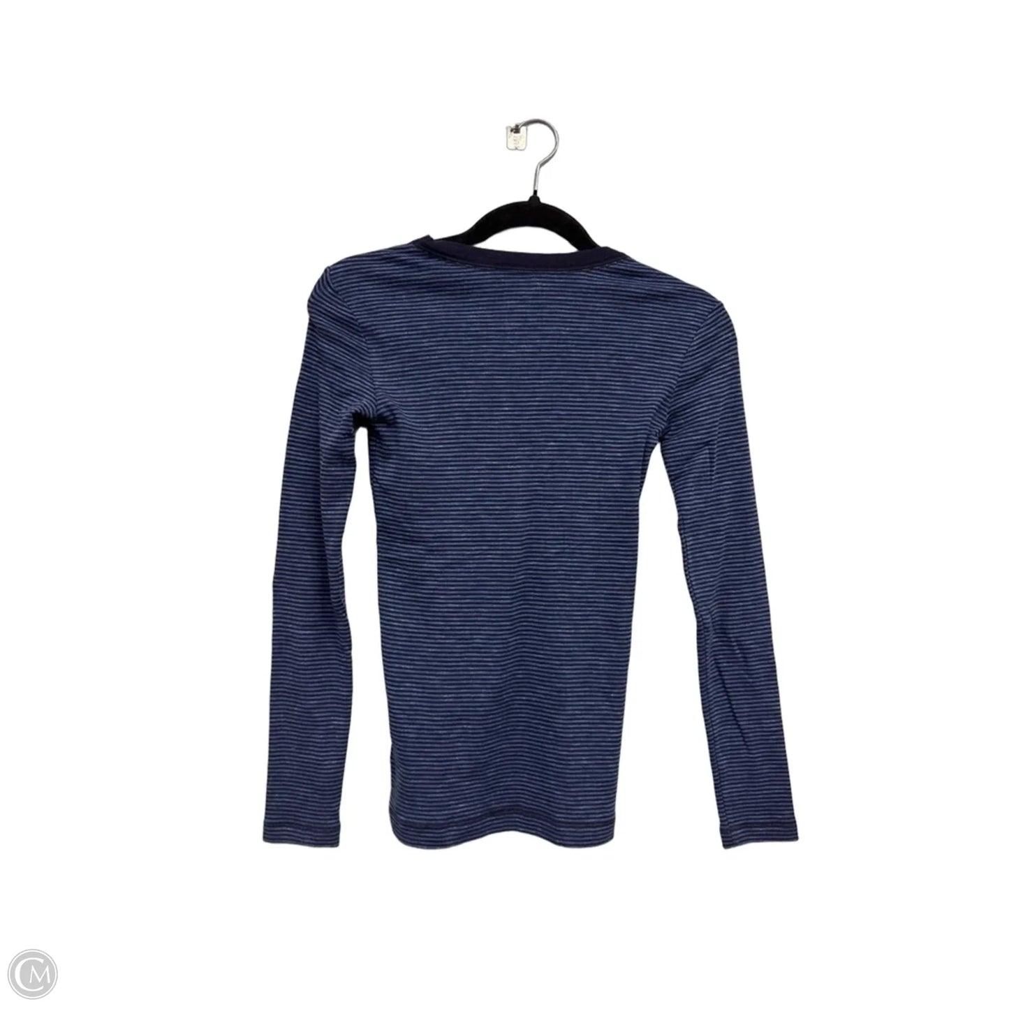 Top Long Sleeve Basic By Gap In Blue, Size: Xs
