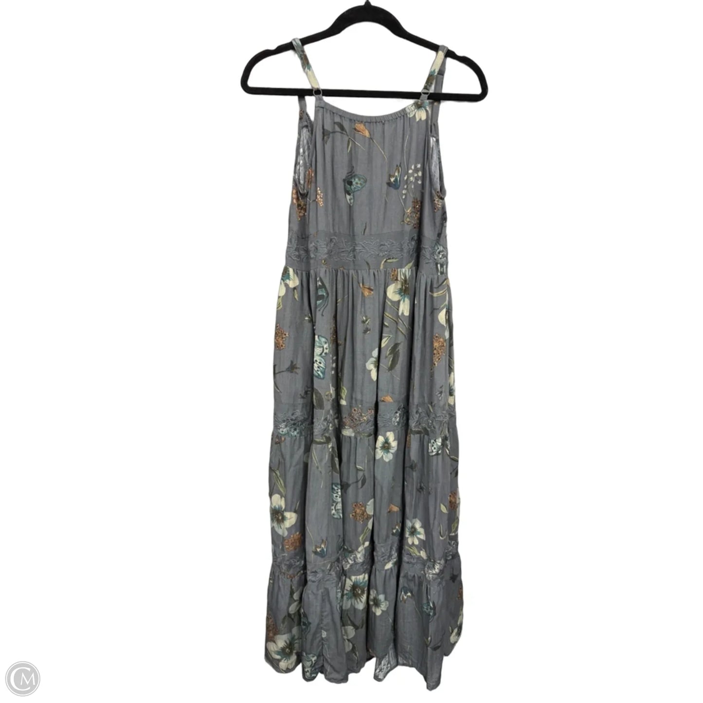 Dress Casual Maxi By Clothes Mentor In Grey, Size: L