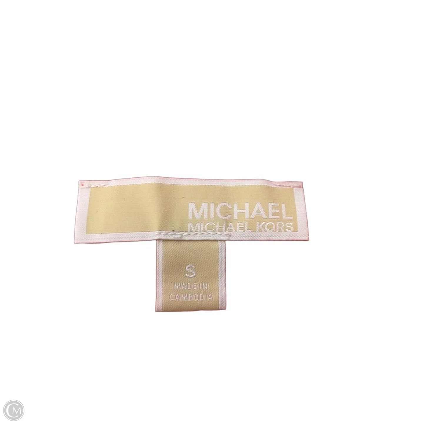 Blouse Short Sleeve By Michael By Michael Kors In Coral, Size: S