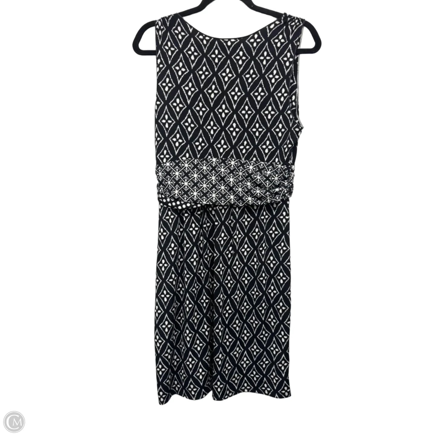 Dress Casual Midi By Max Studio In Black & White, Size: L