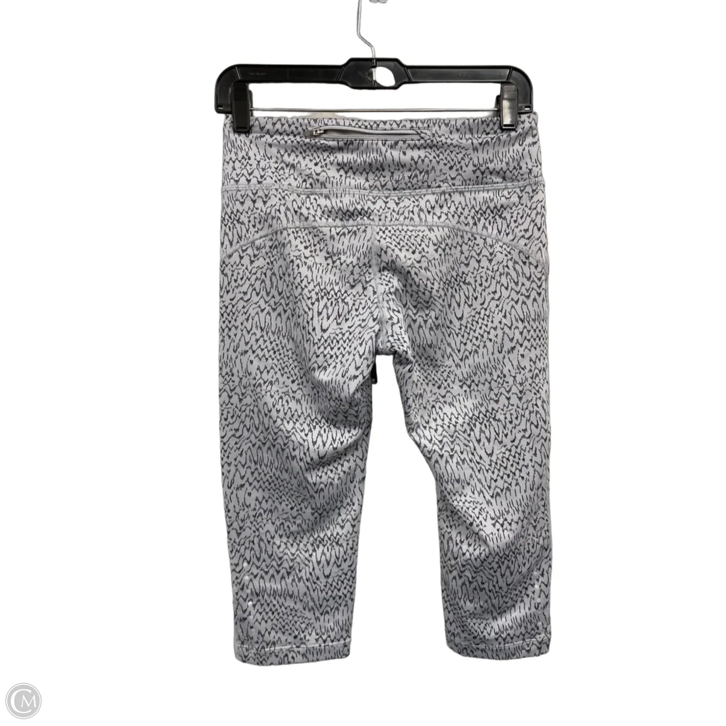 Athletic Capris By Nike Apparel In Black & Grey, Size: S