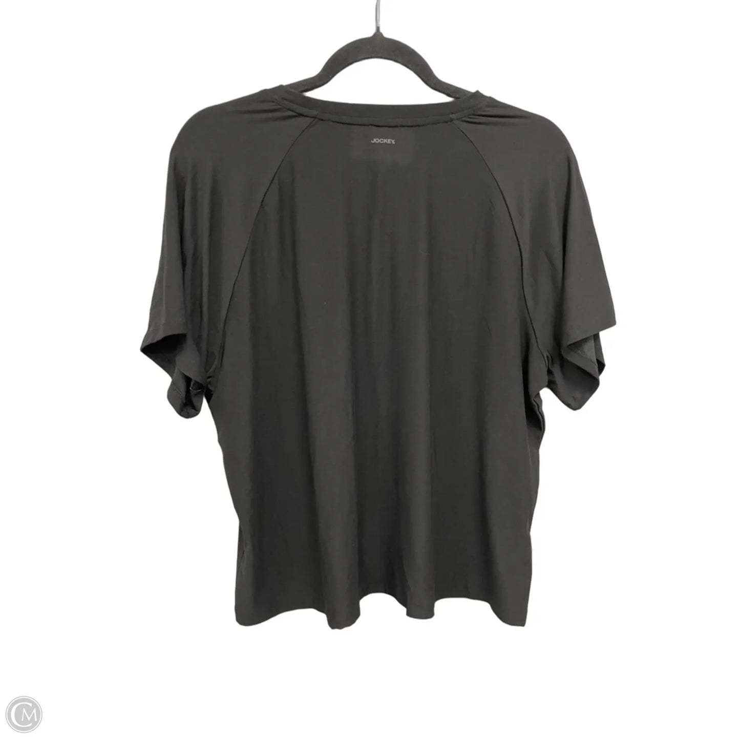 Athletic Top Short Sleeve By Jockey In Black, Size: Xl