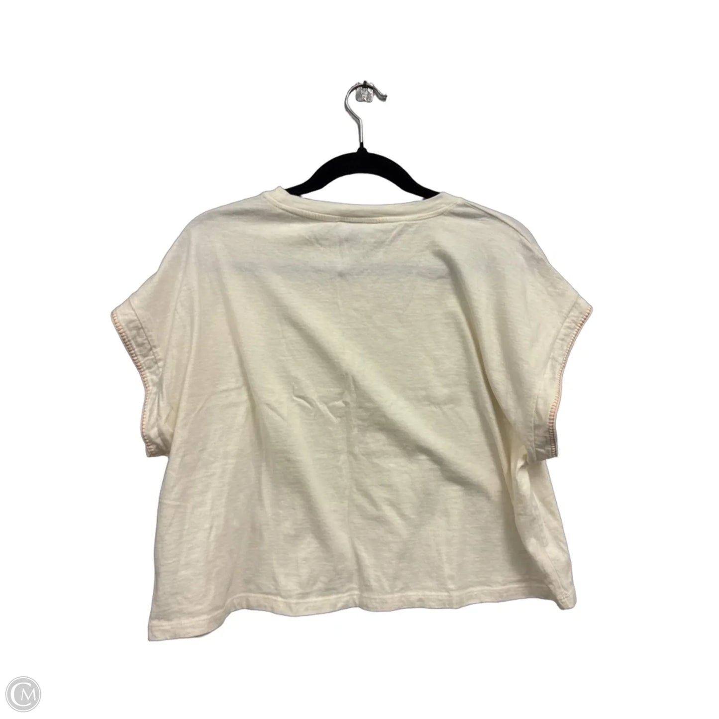 Top Short Sleeve Basic By Universal Thread In Cream, Size: M