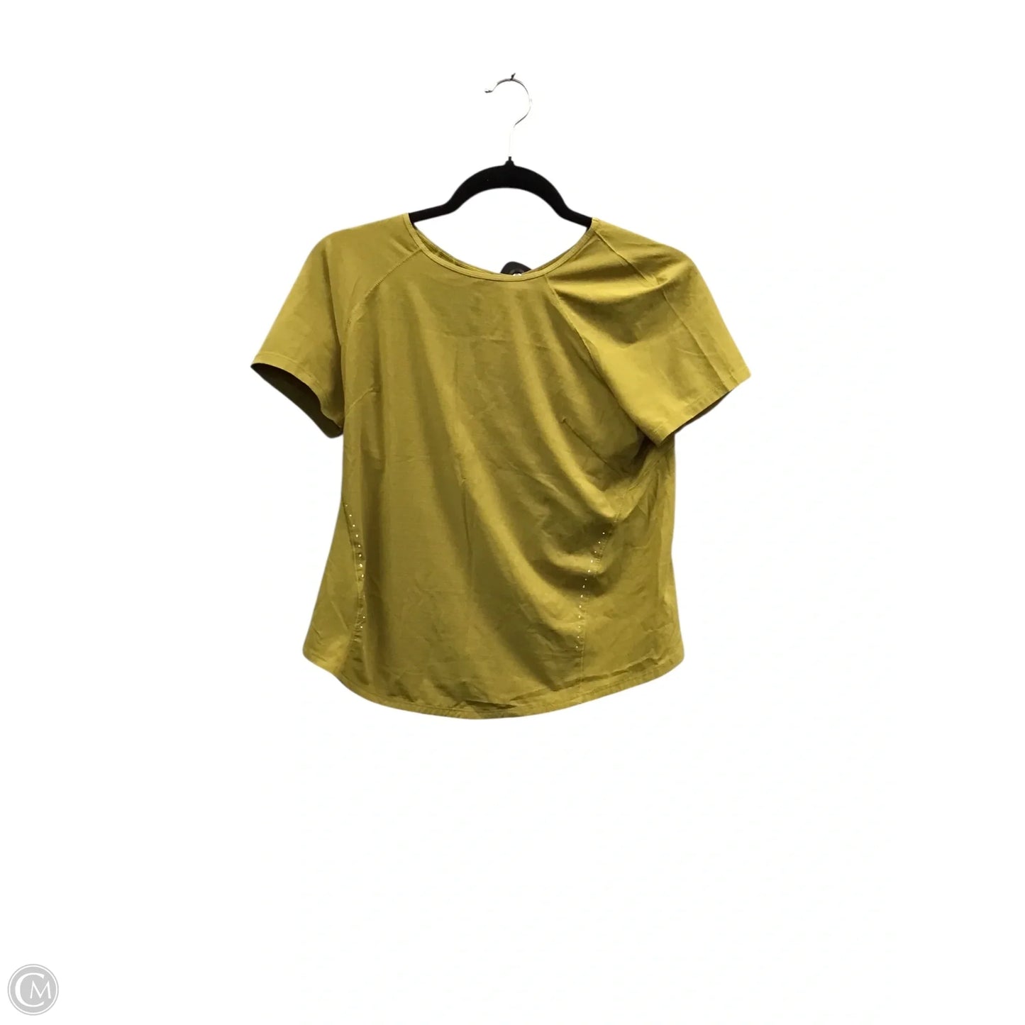 Athletic Top Short Sleeve By Lululemon In Green, Size: 4