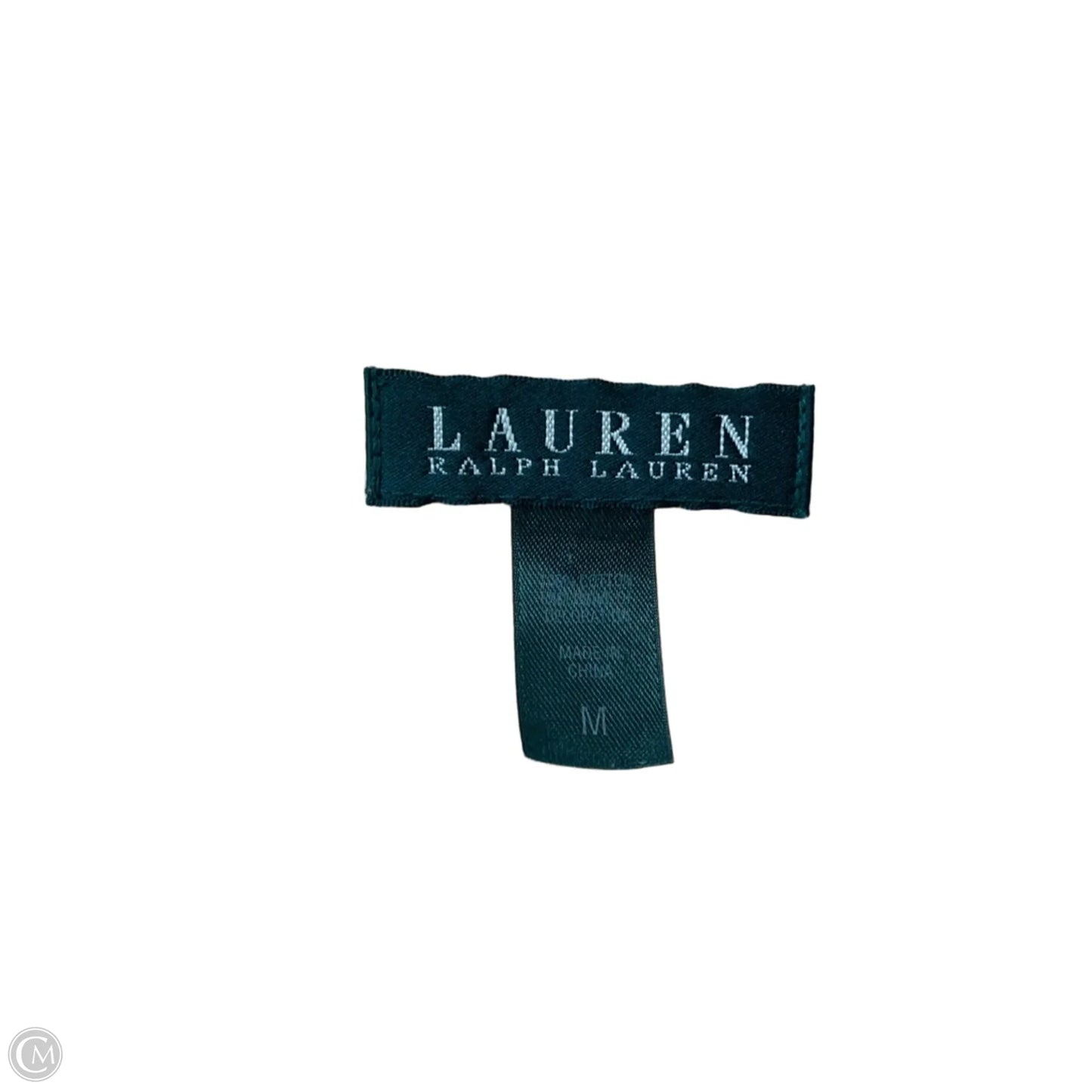 Pajamas 2pc By Lauren By Ralph Lauren In Orange & White, Size: M