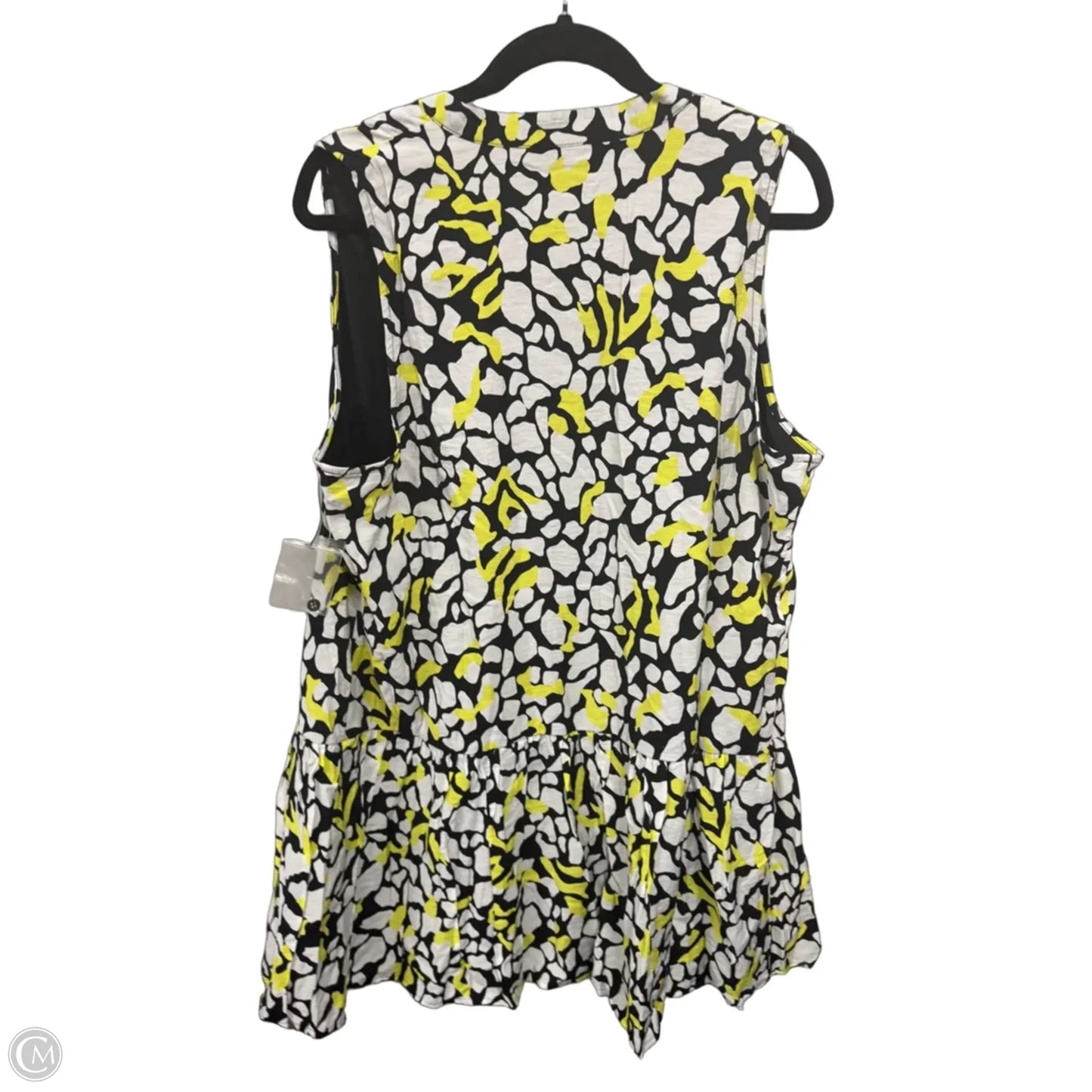Dress Casual Short By Nine West In Black & Yellow, Size: Xl