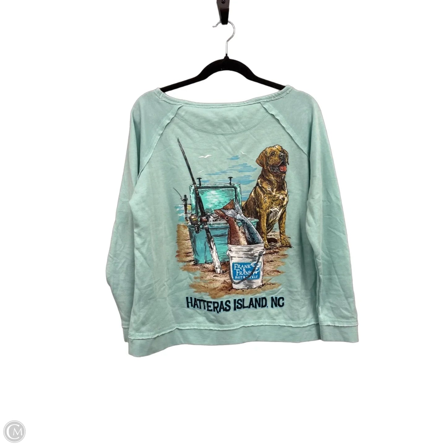 Top Long Sleeve By Clothes Mentor In Teal, Size: M