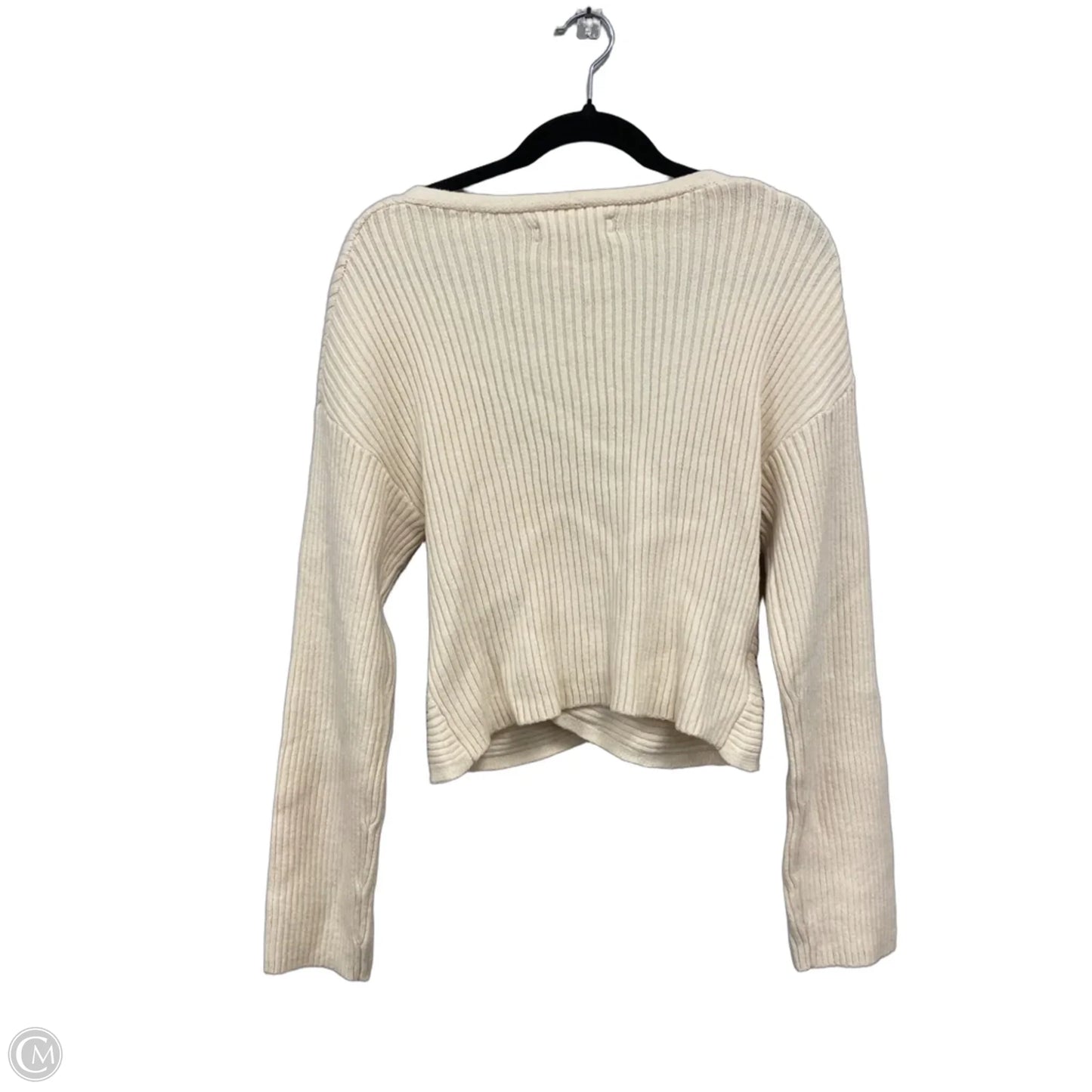 Sweater By Loft In Cream, Size: L