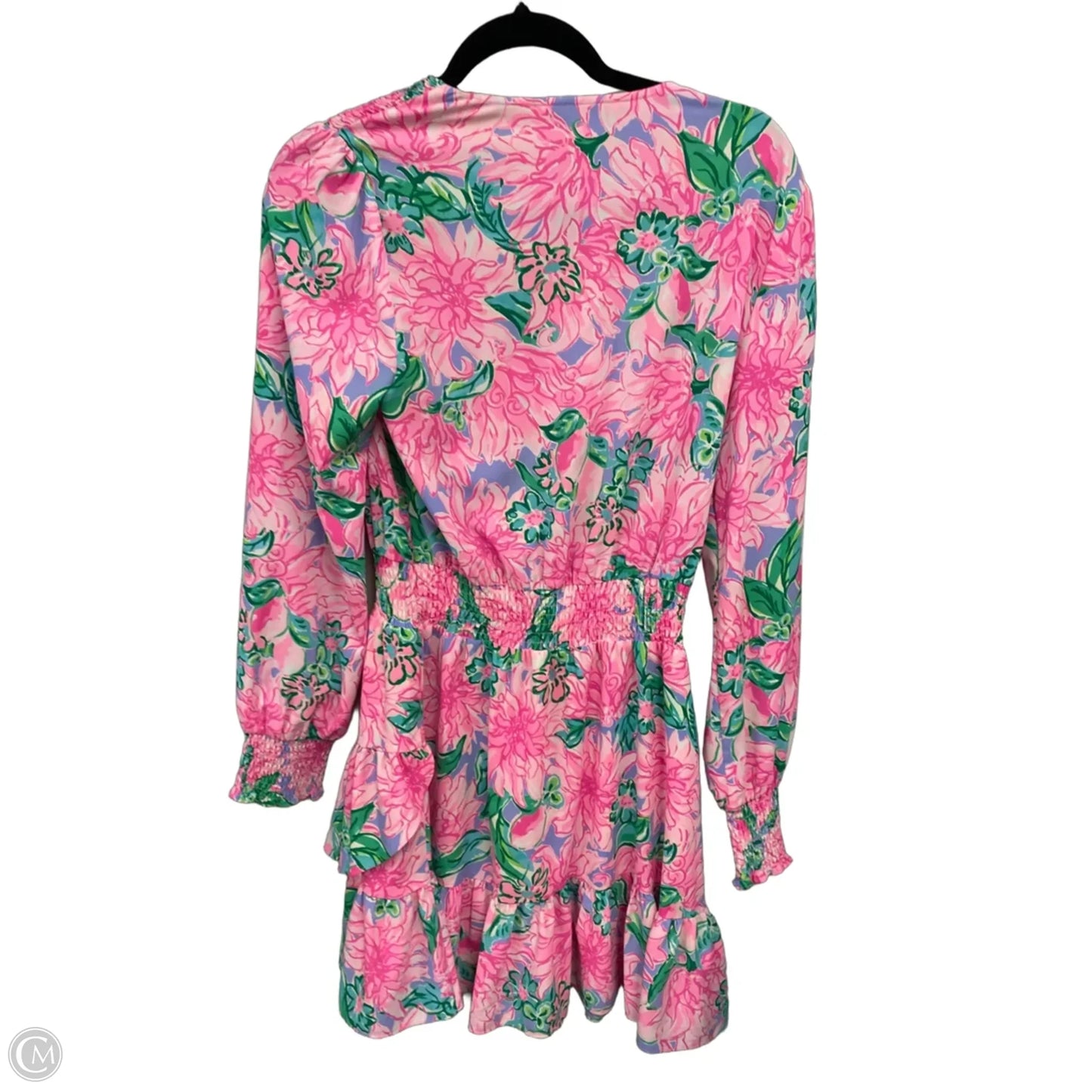 Dress Designer By Lilly Pulitzer In Green & Pink, Size: 6