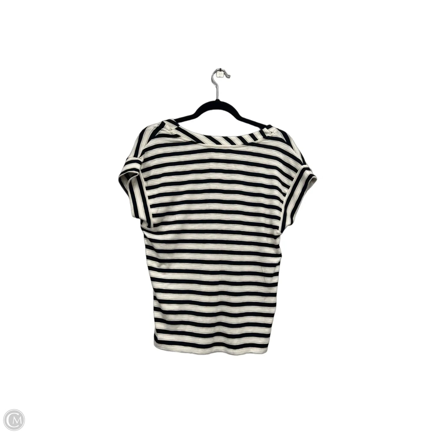 Top Short Sleeve By Philosophy In Black & White, Size: S
