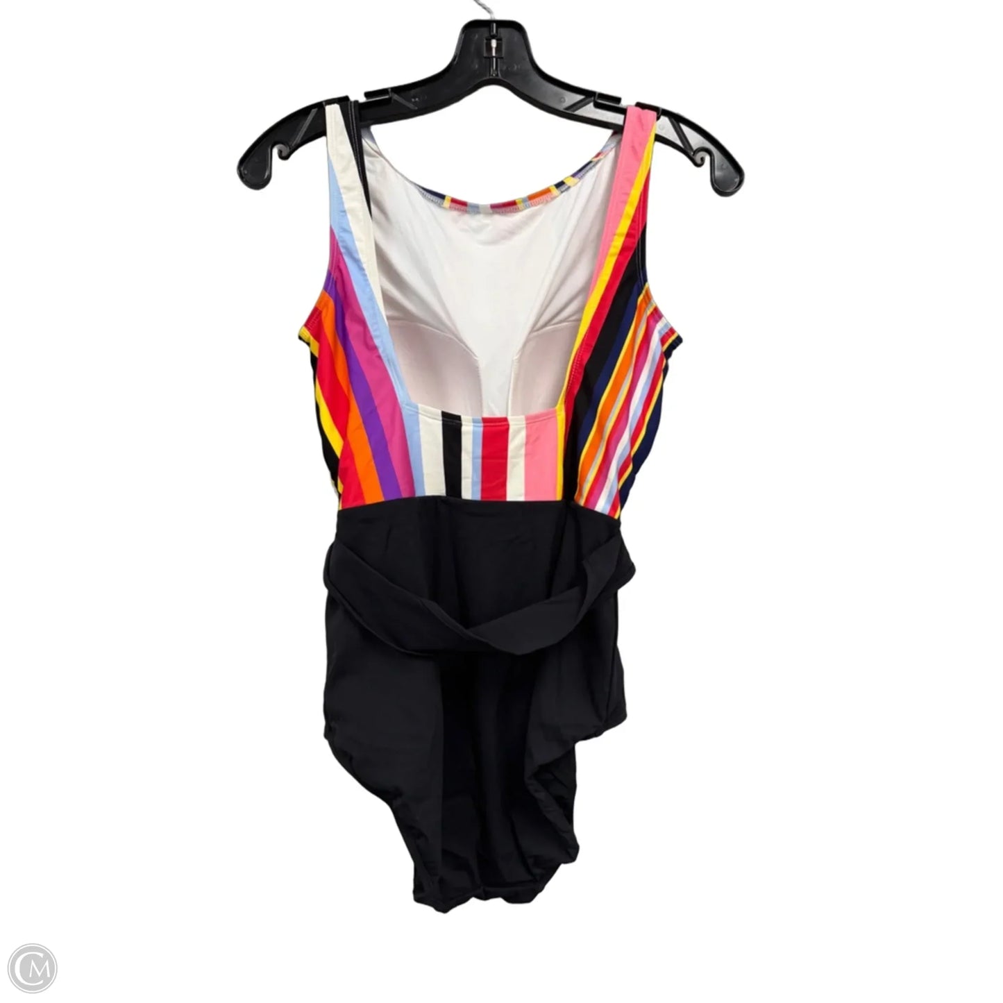 Swimsuit By Clothes Mentor In Black & Orange, Size: 10