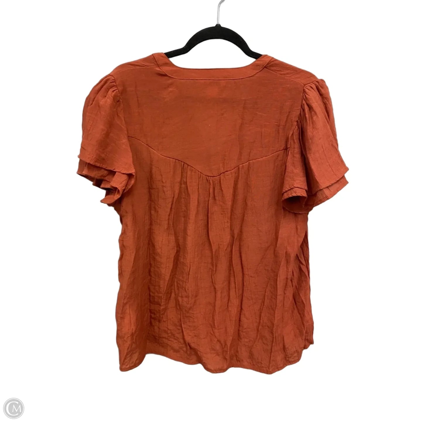 Top Short Sleeve By Nanette By Nanette Lepore In Orange, Size: Xl