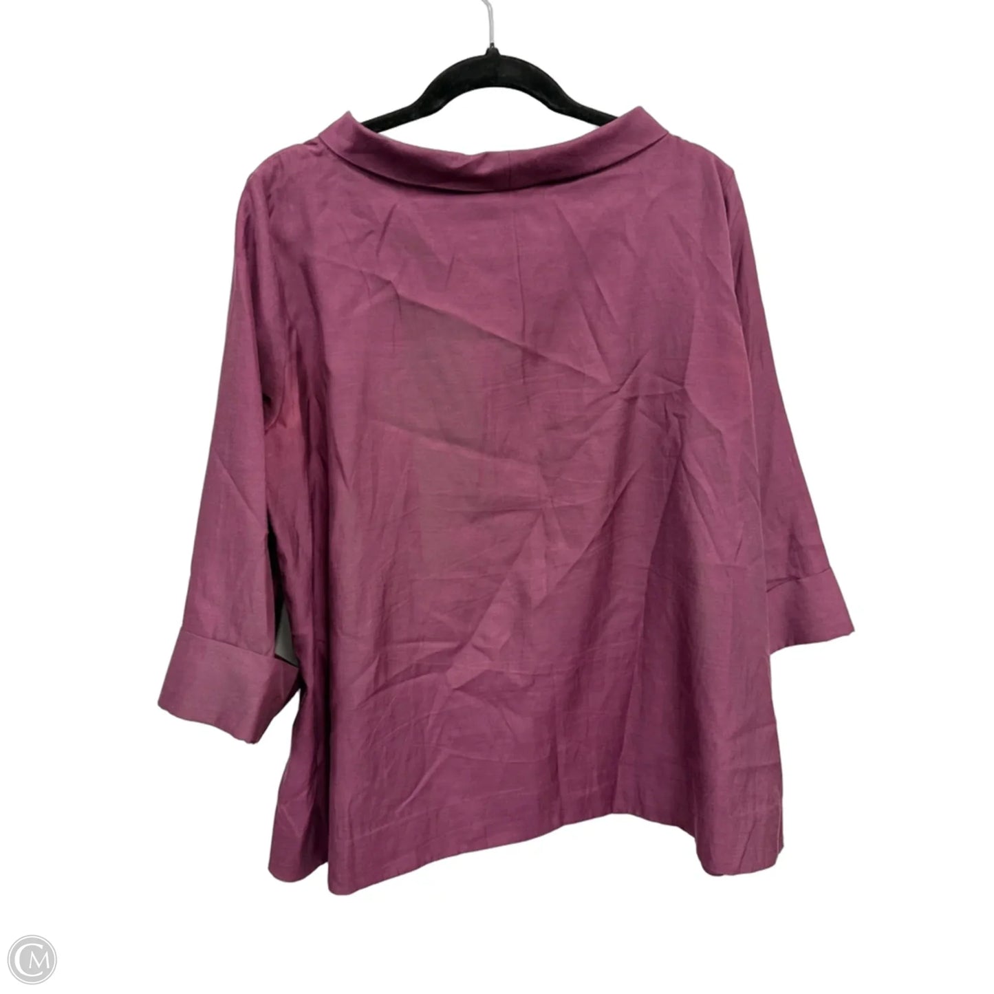 Blouse 3/4 Sleeve By Cos In Mauve, Size: 12