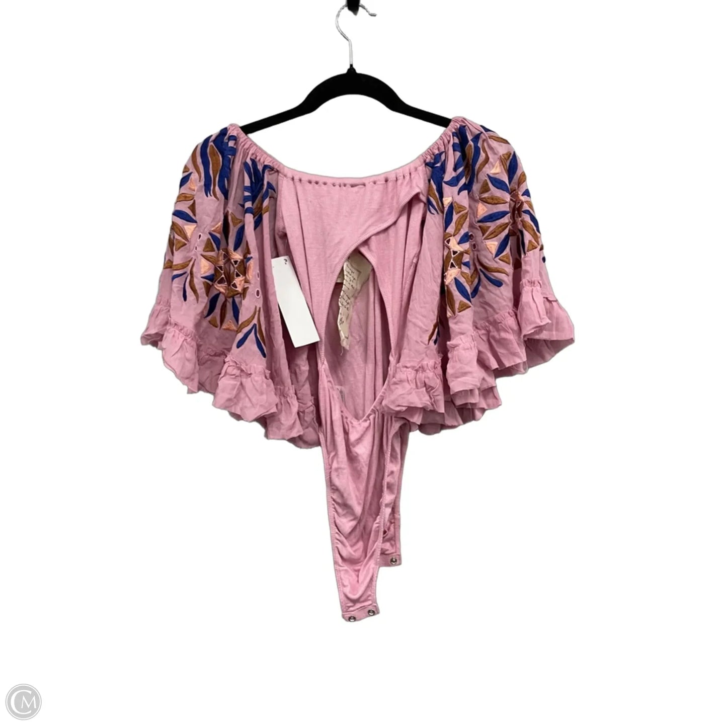 Top 3/4 Sleeve By Free People In Pink, Size: Xs