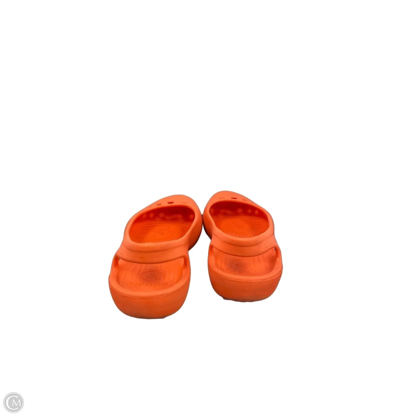 Shoes Flats By Crocs In Orange, Size: 7