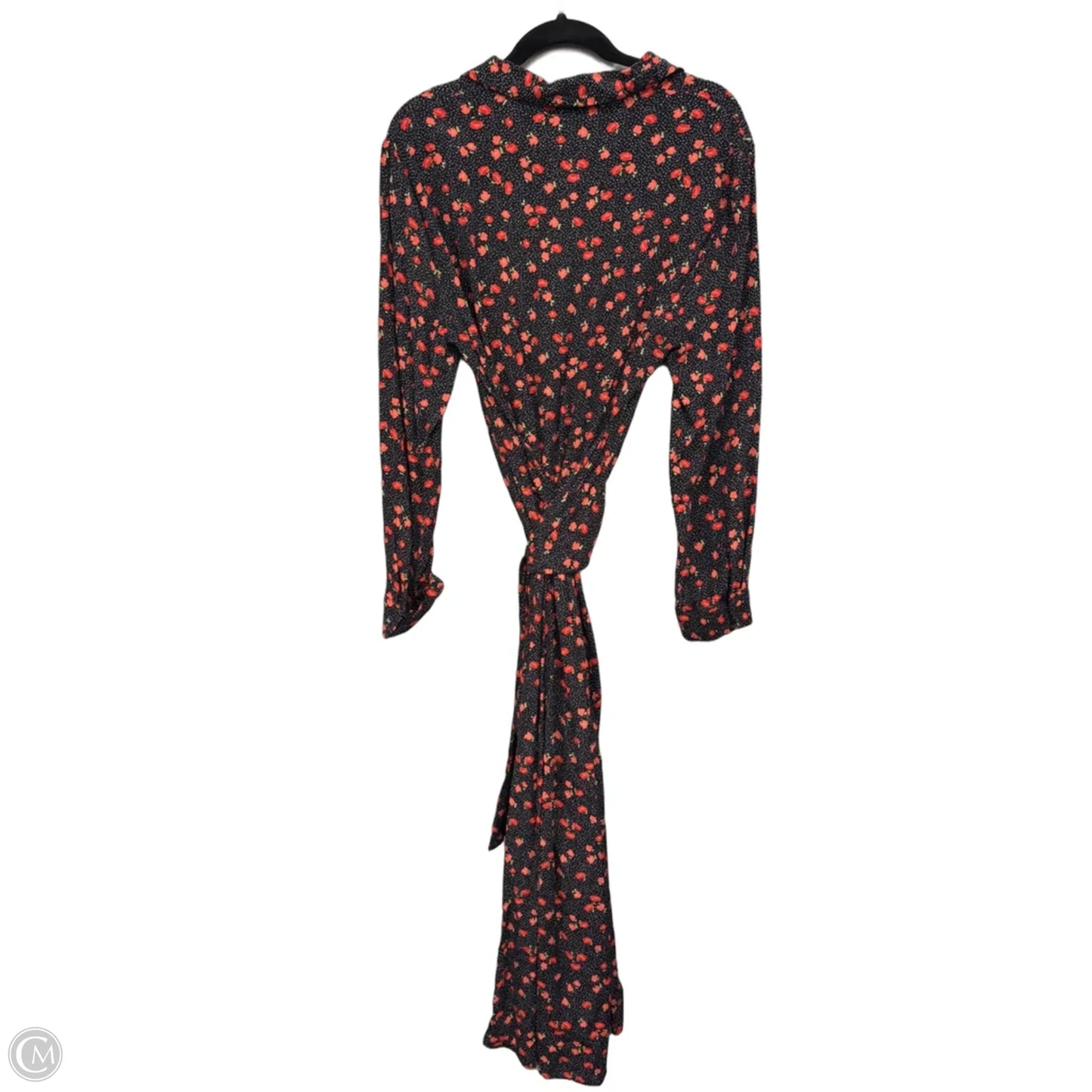 Dress Casual Maxi By Zara In Black & Orange, Size: Xl