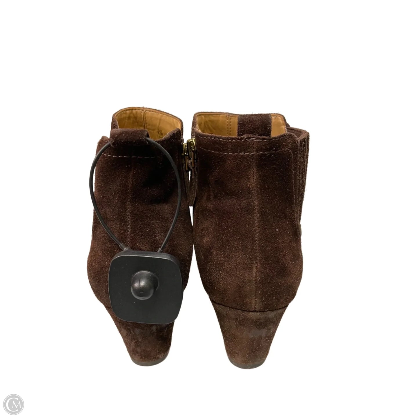 Boots Ankle Heels By Franco Sarto In Brown, Size: 8.5