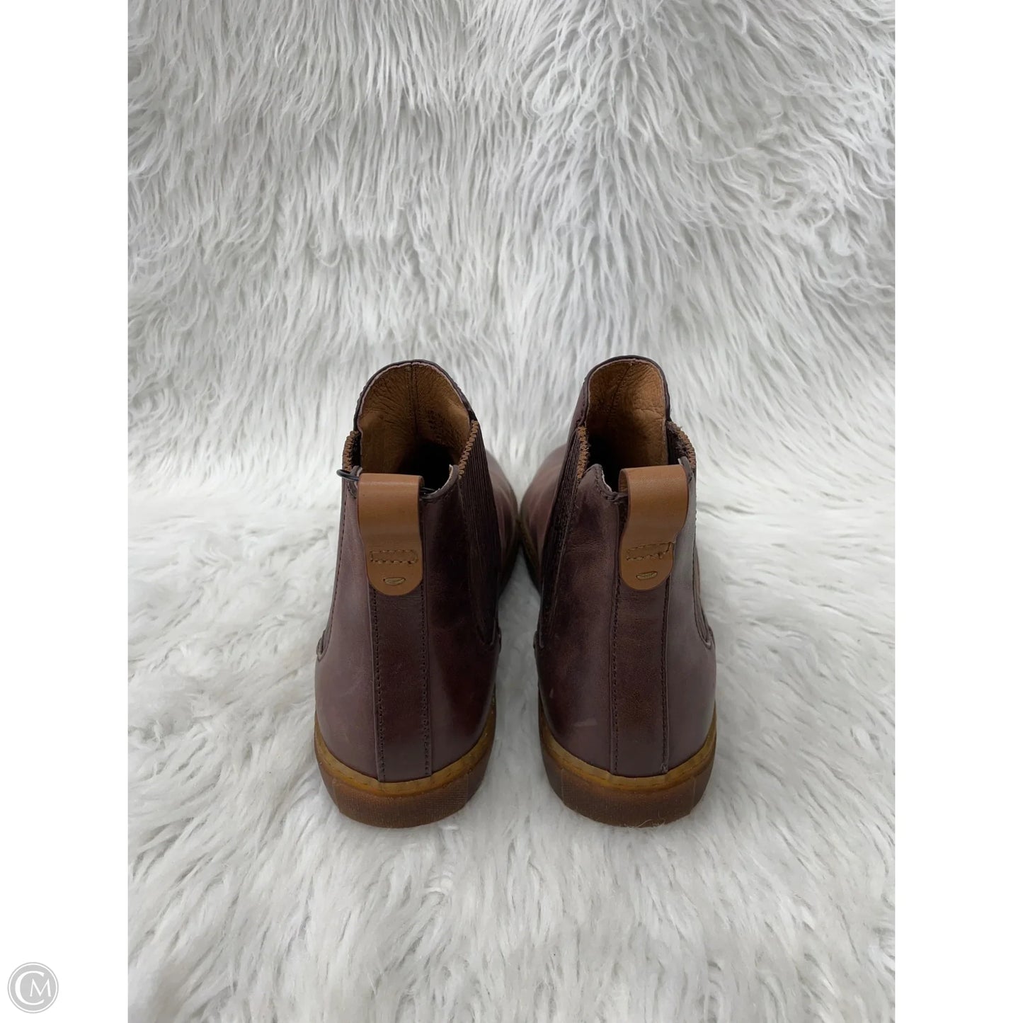 Boots Ankle Flats By Gentle Souls In Maroon, Size: 10