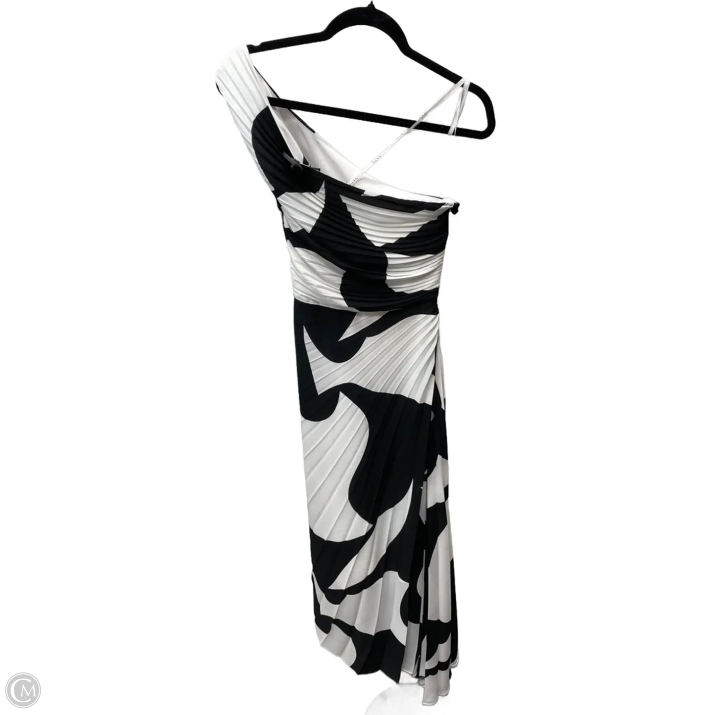 Dress Party Long By Nicole Miller In Black & White, Size: L